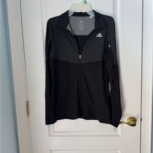 Adidas Black Athletic Quarter-Zip Jacket